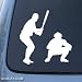 BASEBALL - Base Ball Sport - Car, Truck, Notebook, Vinyl Decal Sticker #1206 | Vinyl Color: White