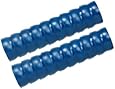Loc-Line Vacuum Hose Component, Blue Acetal Copolymer, 2-1/2" ID, 2 x 12" Length Segments (18 elements total)