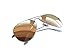 Ray-Ban. Rb3025 Classic Aviator Sunglasses, Matte Silver/Light Brown Mirrored Pink, 58 mm