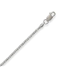 18" Rhodium Plated Butterfly Twist Necklace