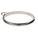 Eve's Addiction Sterling Silver Baby Bangle Bracelet