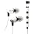 Klipsch IMAGE S4i-WH Premium Noise-Isolating Headset with 3-button Apple control, White
