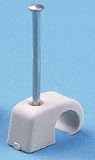 Nagelschelle Multi-Clip grau mit Nagel