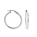 Karat Platinum 1 Inch Hoop Earrings