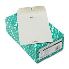 Quality Park Clasp Envelopes, 6.5 x 9.5 inches, Executive Gray, Box of 100 (38563)