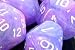 Polyhedral 7-Die Wild Dice Set - Purple with White