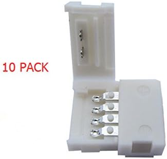 LED Lights RGB SMD 5050 (10mm) LED Light Strip Gapless Connector, Multicolor - Gapless (10 Pack) Strip to Strip Connector