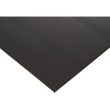 Poron Polyurethane Open-Cell Foam Sheet, Soft Firmness, No Backing, Black, 0.250" Thickness, 12" Width, 12" Length