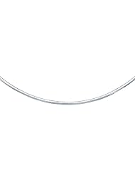 14K White Gold Chain in a Classic Omega Motif