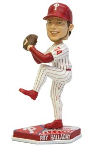 Philadelphia Phillies MLB Roy Halladay Forever Collectibles Plate Base Bobble Head