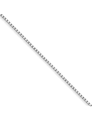 .925 Sterling Silver 1.75mm Half Round Diamond Cut Fancy Box Chain