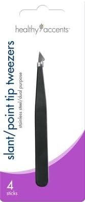 Hannaford Black Deluxe Slant Tweezer (Pack of 3)