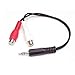 StarTech.com 6in Stereo Audio Y-Cable - 3.5mm Male to 2x RCA Female - Headphone Jack to RCA â€“ Computer / MP3 to Stereo 1x Mini-Jack 2x RCA