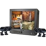 21 Color Quad Observation System with DVR and 4 CCD Weather-Proof Cameras by Lorex