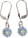 Ohrhaenger 925 Silber Tausendschoen blau
