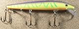 JLVLures JLV Shallow Suspending Minnow Hangover: Husky Stickbait Lures Saltwater Freshwater Jerk Bass Smallmouth Steelhead Pike Muskie Salmon Trout Snook Striper Perch Whiper Snook Speckled Trevally, Mid- Depth Trolling Casting Hook Treble