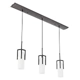 American Fluorescent Restoration Metal Frame Pendant, 3-Light, Linear, Oil Rubbed Bronze #REPB313RBEC