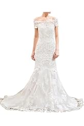 Off the Shoulder Satin Lace Illusion Mermaid Natural   Waistline Floral Print  Dress