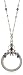 1928 Jewelry Ornate Magnifying Glass Necklace Silver-Tone