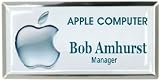 APPLETTE WHITE BADGE - with Logo Print
