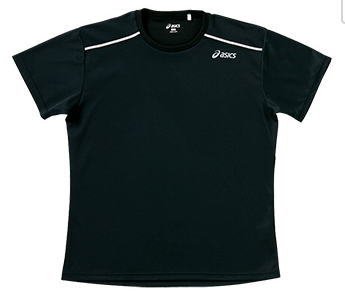 アシックス ランニング Tシャツ XTB305 ブラック ユニセックス