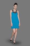 Ocean Blue Geometric Detailed Dresses by Shoshanna by 