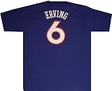 Philadelphia 76ers Sixers Julius Erving Hardwood Classics Throwback Blue Shirt