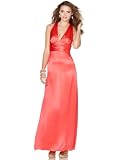 Nicole Miller Dress, Cross-Back Silk Charmeuse Gown