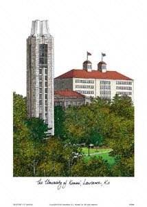Kansas Jayhawks Unframed Lithograph