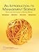 An Introduction to Management Science: Quantitative Approaches to Decision Making