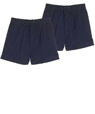 Navy rugby shorts - 2pk