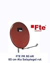 Offsetreflektor Alu 80 Cm Ziegelrot
