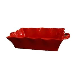BIA Cordon Bleu Wavy 3-Quart Rectangle Baker, Red by BIA Cordon Bleu