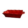 BIA Cordon Bleu Wavy 3-Quart Rectangle Baker, Red