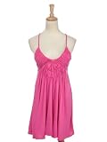 Anna-Kaci S/M Fit Pink Gathered Bust Low Back Casual Short Summer Beach Dress