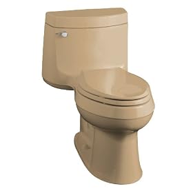 KOHLER K-3489-33 Cimarron Comfort Height Elongated Toilet, Mexican Sand