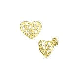 14K Yellow Gold Filigree Fashion Earrings