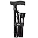 Hugo Elite Adjustable Folding Cane with Interchangeable?Handle, Black
