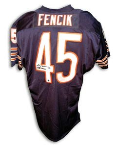 Gary Fencik Signed Chicago Bears Throwback Navy Jersey - SB XX Champs
