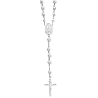 Sterling Silver Freshwater Cultured Pearl Rosary - 22 Inch