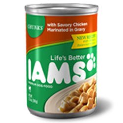 Iams Chunks with Savory Chicken in Gravy Canned Dog Food