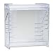Rubbermaid 96080 File folder/organizer rack, clear plastic, 13-1/8w x 5-7/8d x 13-5/8h