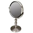 Brushed Nickel Vanity 15X to 1X Magnifying Mirror