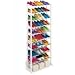 30 Pairs Standing Shoe Rack Stand