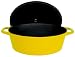 Paylesscookware Quality Enamel Cast Iron Lemon Yellow Oval Dutch Oven 7qt