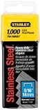 Stanley TRA709SST 1000 Pack 9/16-Inch Heavy Duty Stainless Steel Narrow Crown Staples