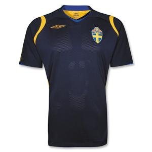 Sweden 08/09 Away Soccer Jersey