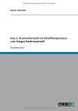 Das 2. Klavierkonzert im Schaffensprozess von Sergej Rachmaninoff