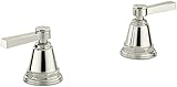 KOHLER K-T13141-4A-SN Pinstripe Pure Bath- or Deck-Mount High-Flow Bath Valve Trim with Lever Handle
