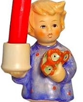 Hummel Figurine - Girl With Nosegay Candleholder